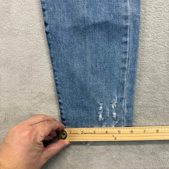 Judy Blue Jeans Womens 3/26 Slim Fit Distressed Light Wash Stretch Tummy Control - Picture 12 of 15